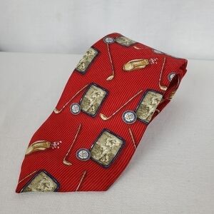 Vanheusen 100% Silk Golf Tie
